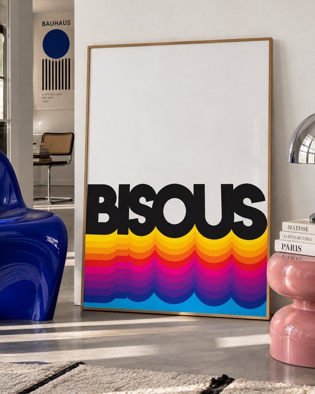 Print BISOUS - 50x70