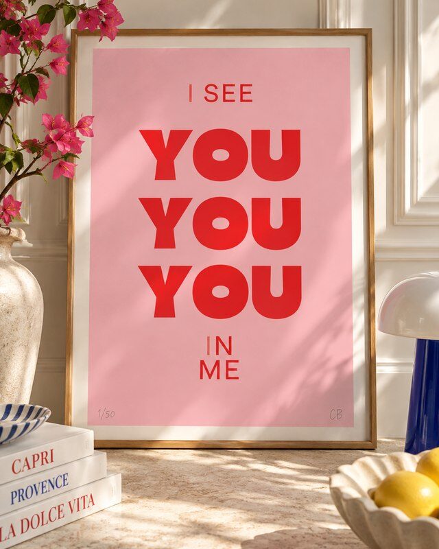 Print I SEE YOU IN ME - 50x70