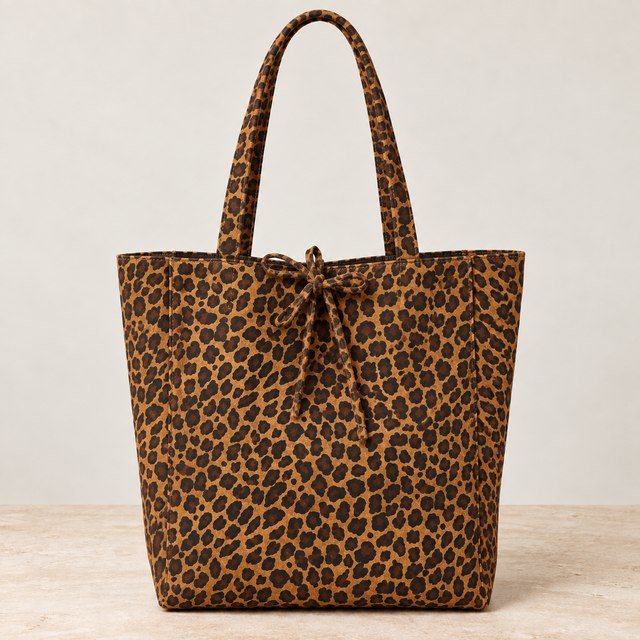 Shopper aus weichem Wildleder LEO – Made in Italy