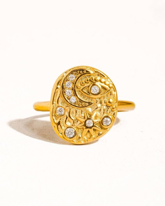Slade Astral Ring 18K vergoldet – Gold