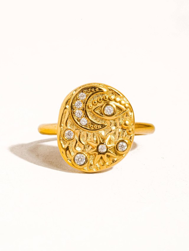 Slade Astral Ring 18K vergoldet – Gold